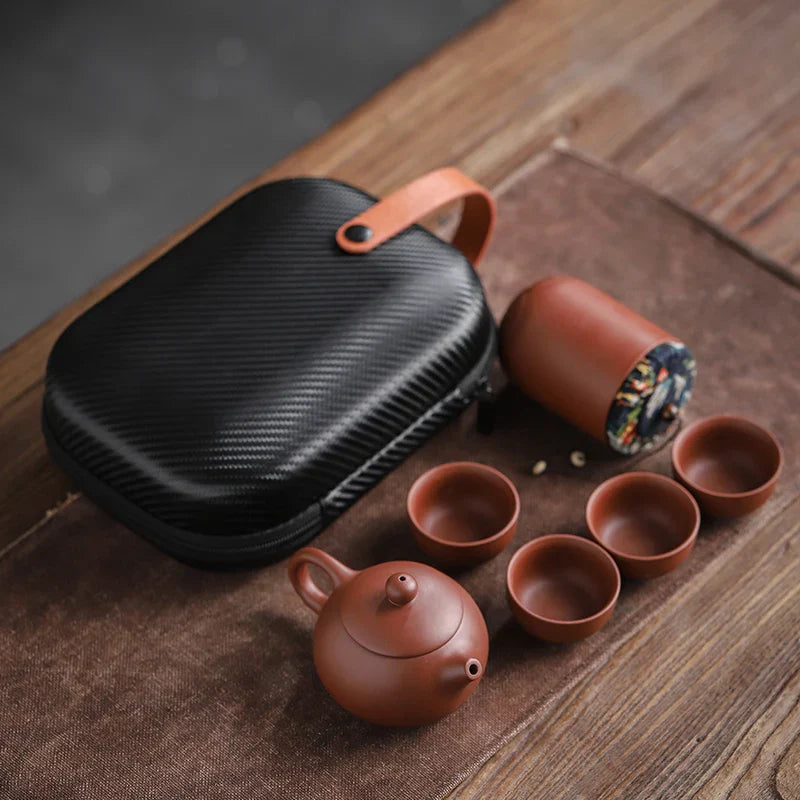 Lisslune | Ceramic Gaiwan Portable Kung Fu Tea Gift Set