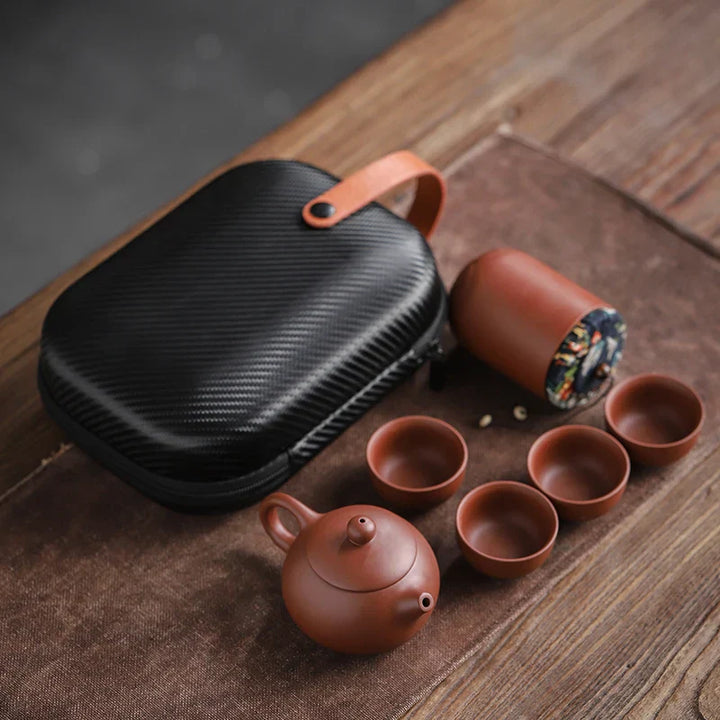 Lisslune | Ceramic Gaiwan Portable Kung Fu Tea Gift Set