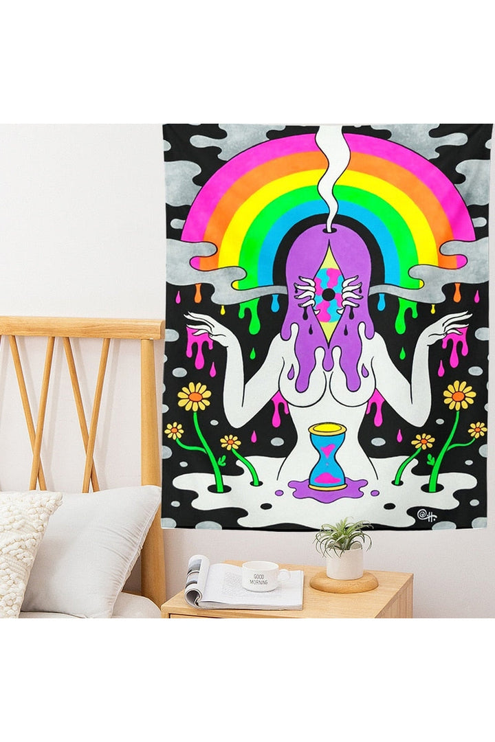 Lisslune | Magic Floral Psychedelic Tapestry