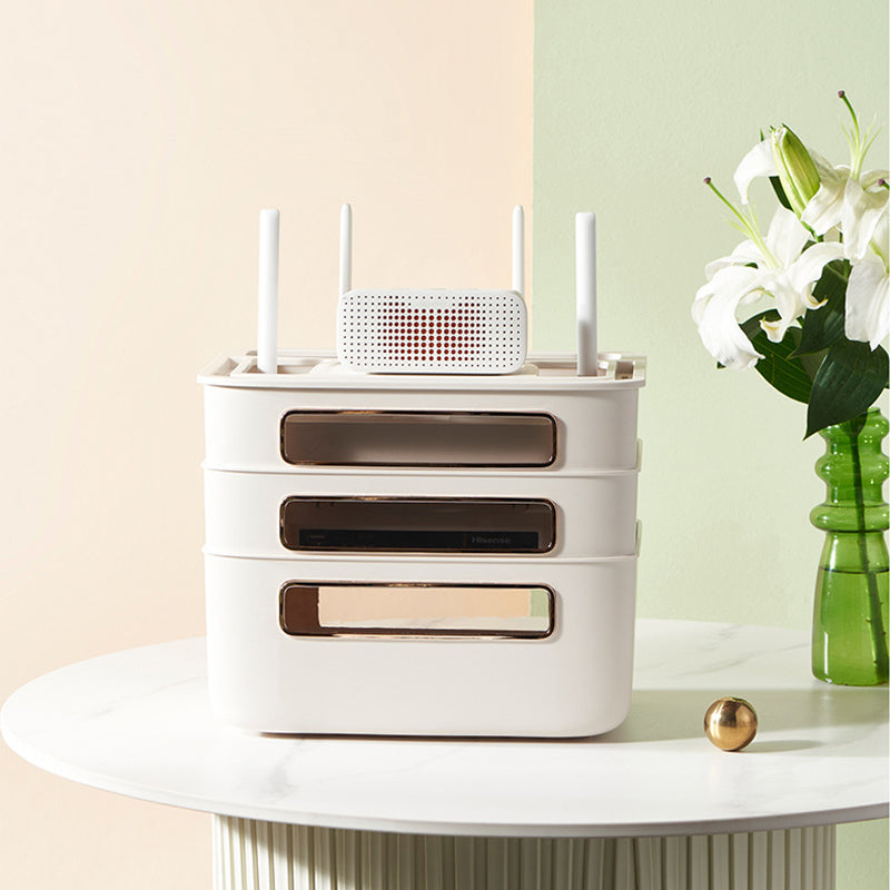 Lisslune | Nordic Stackable Modem Holder Cable Organizer