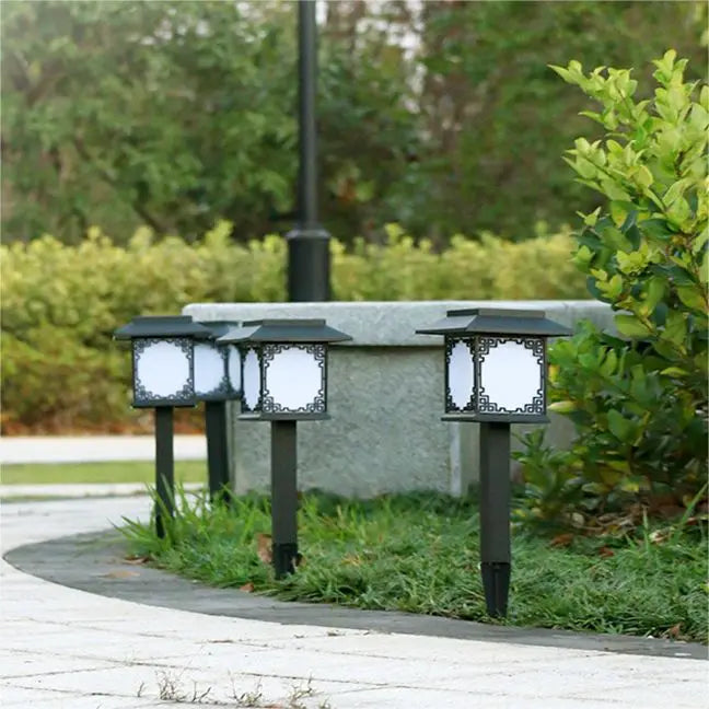Lisslune | Solar LED Garden Lamp – Large Square Lamp with Warm Light and Dual Use