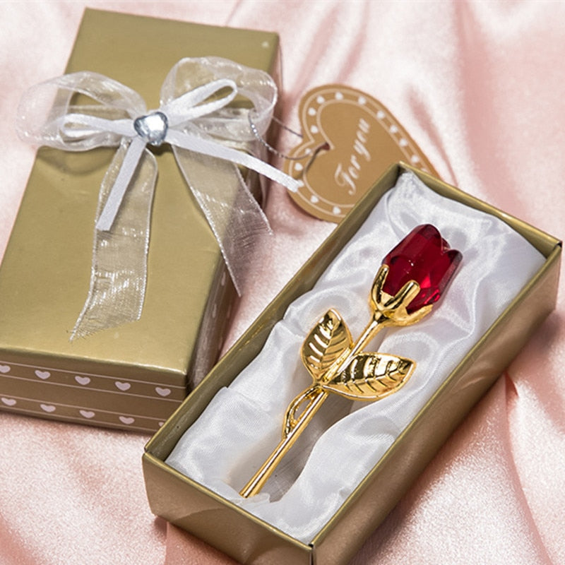Lisslune | Luxury Crystal Rose in Gift Box – Valentine's Gift for Her