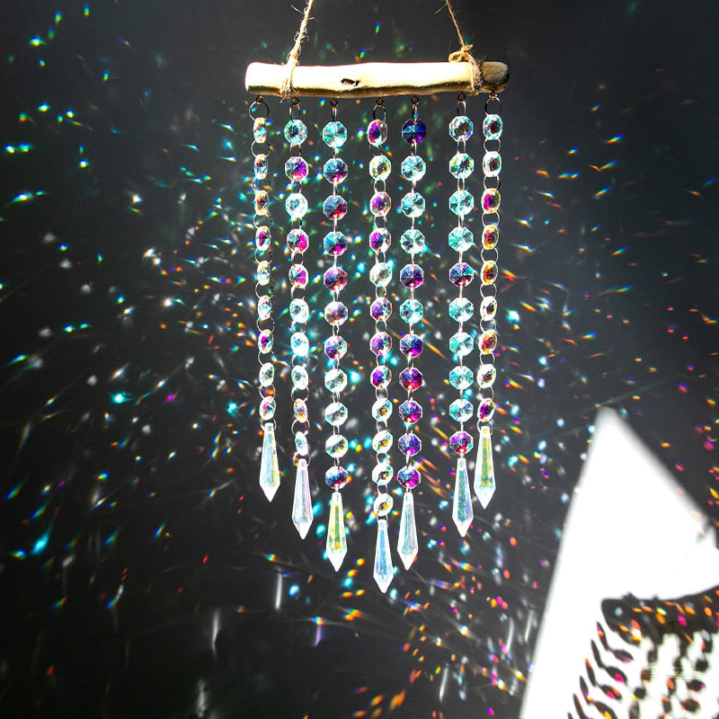 Lisslune | Glass Crystal Wind Chimes Window Decoration