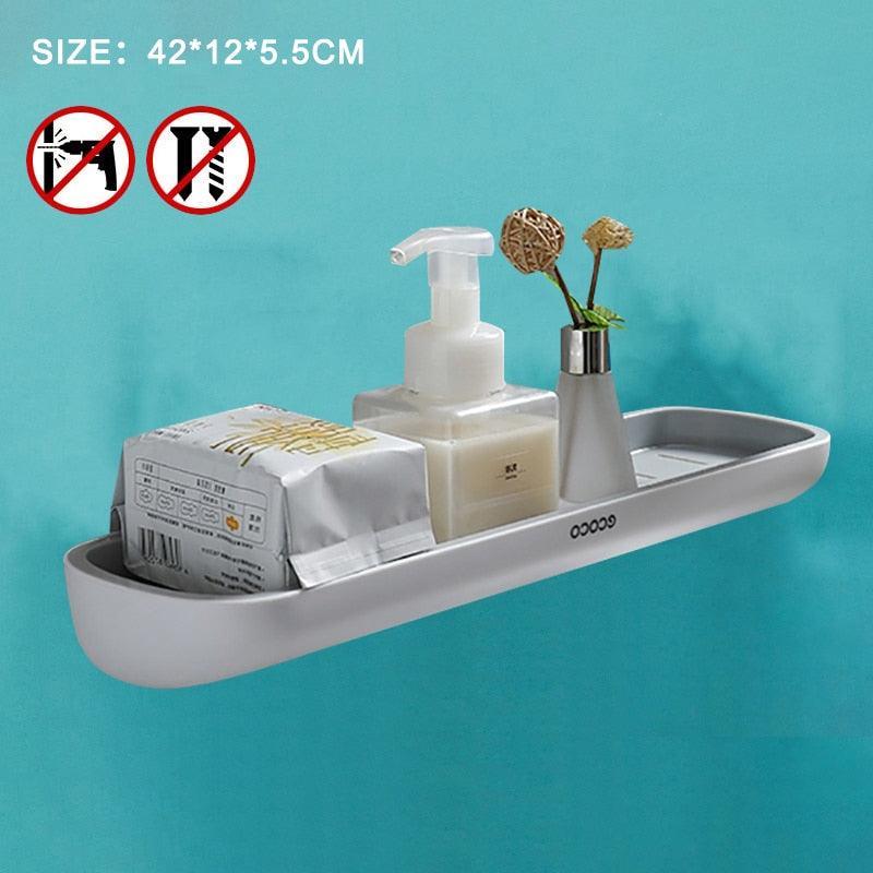Lisslune | Slim space-saving wall shelf for bathroom accessories