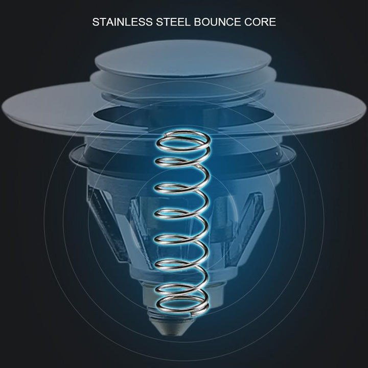 Lisslune | Stainless Steel Sink Stopper with Integrated Strainer