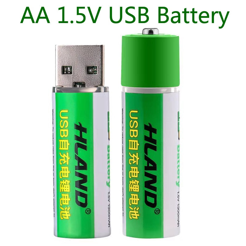 Lisslune | 2 pieces USB rechargeable battery
