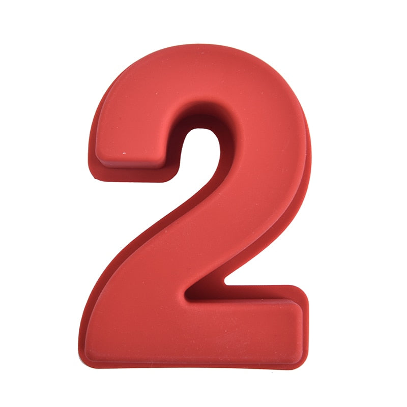 Lisslune | Silicone Number Cake Mold for Numbers 0-9