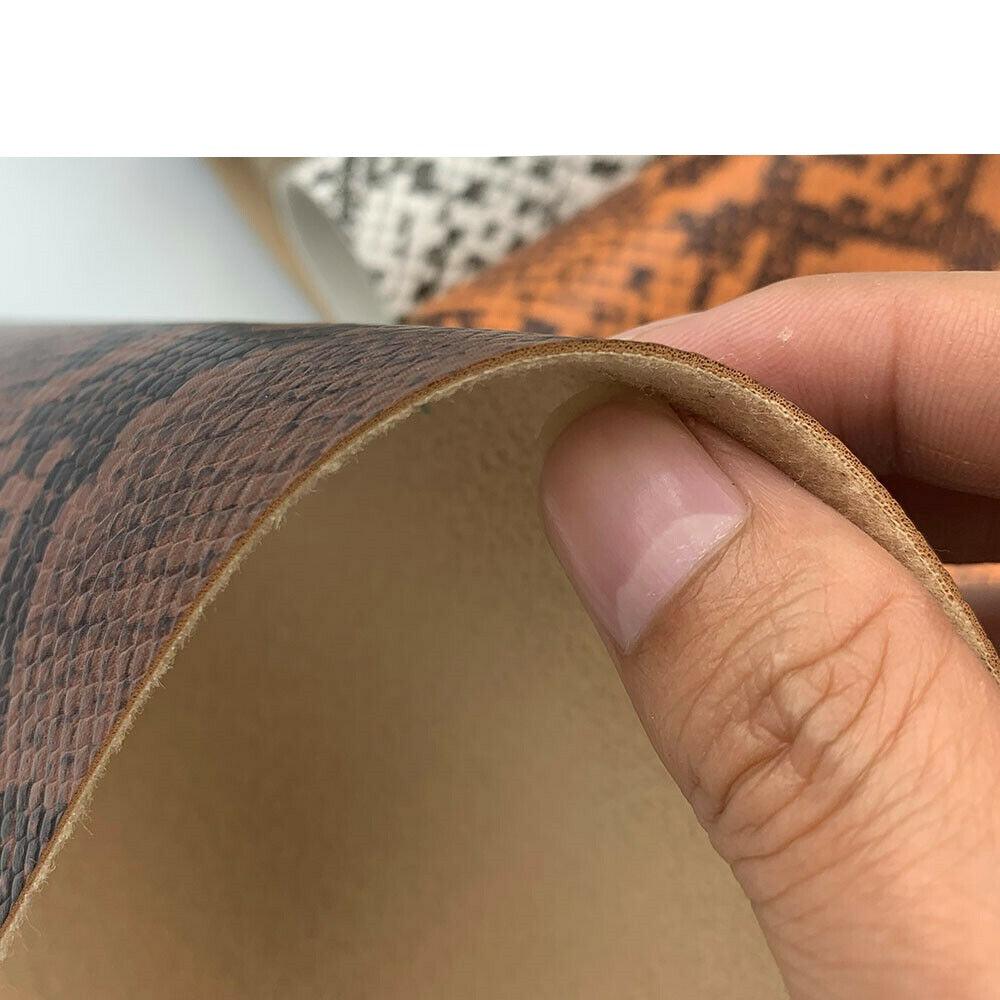 Lisslune | Serpentine Snake Skin Synthetic Leather Craft Kit - Create Trendy DIY Projects with Ease