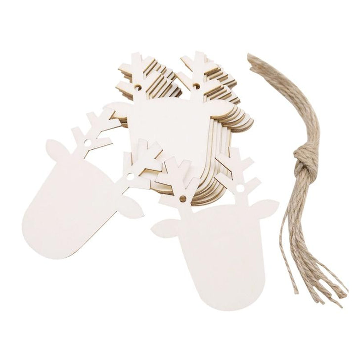 Lisslune | Wooden Christmas Tree Decorations (10 pieces)