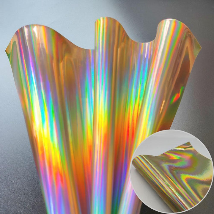 Lisslune | Iridescent Holographic Faux PU Leather Sheets for Creative DIY Projects