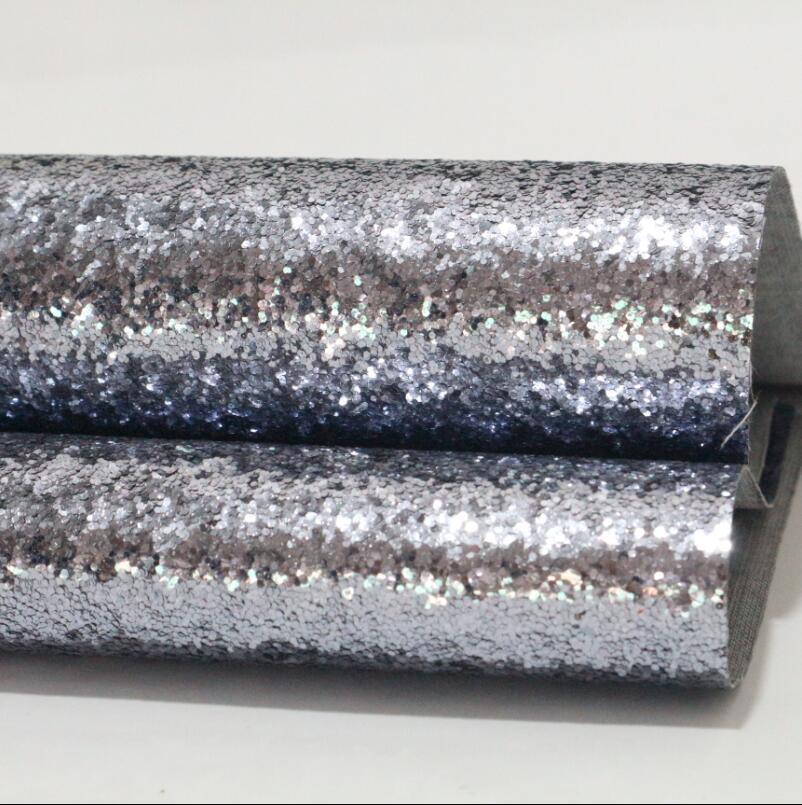 Lisslune | Sparkling Chunky Glitter Synthetic Leather Sheet - Ideal for creative DIY projects