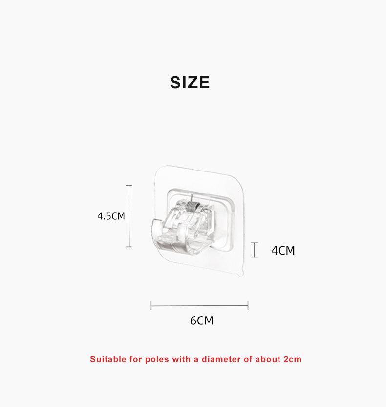 Lisslune | Self Adhesive Curtain Rod Holder