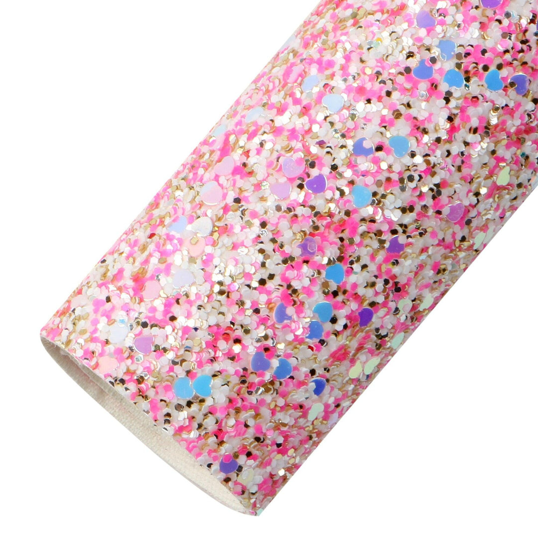 Lisslune | Shimmering Chunky Glitter Vinyl Craft Sheets - Ultimate Crafting Fun