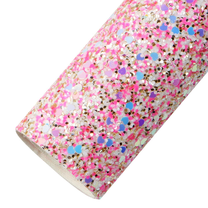 Lisslune | Shimmering Chunky Glitter Vinyl Craft Sheets - Ultimate Crafting Fun
