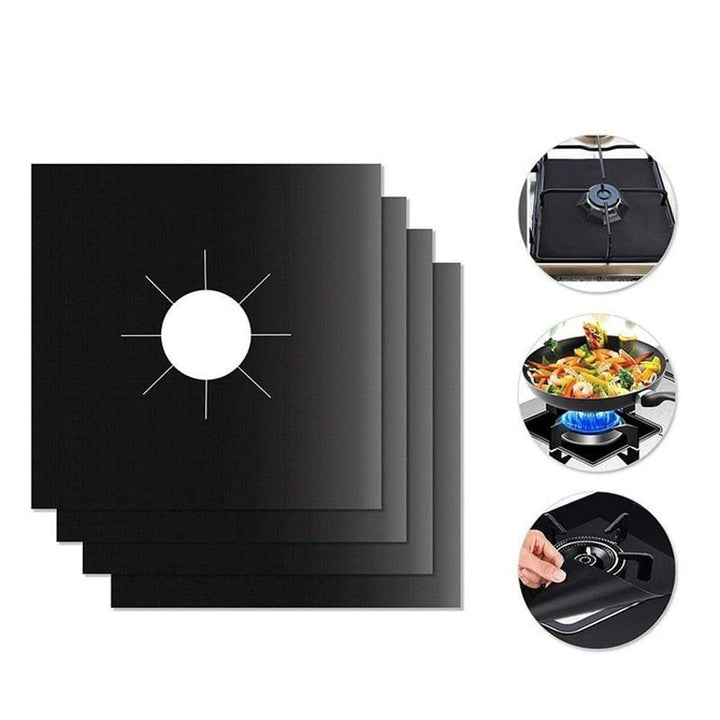 Lisslune | Heat-resistant reusable gas stove cover (Set of 4)
