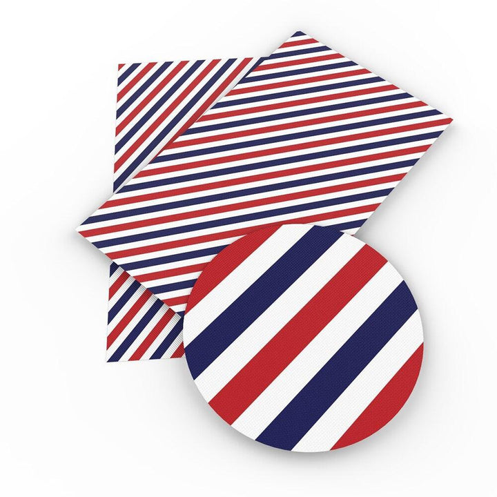 Lisslune | Patriotic Synthetic Leather Craft Material - 20*33cm