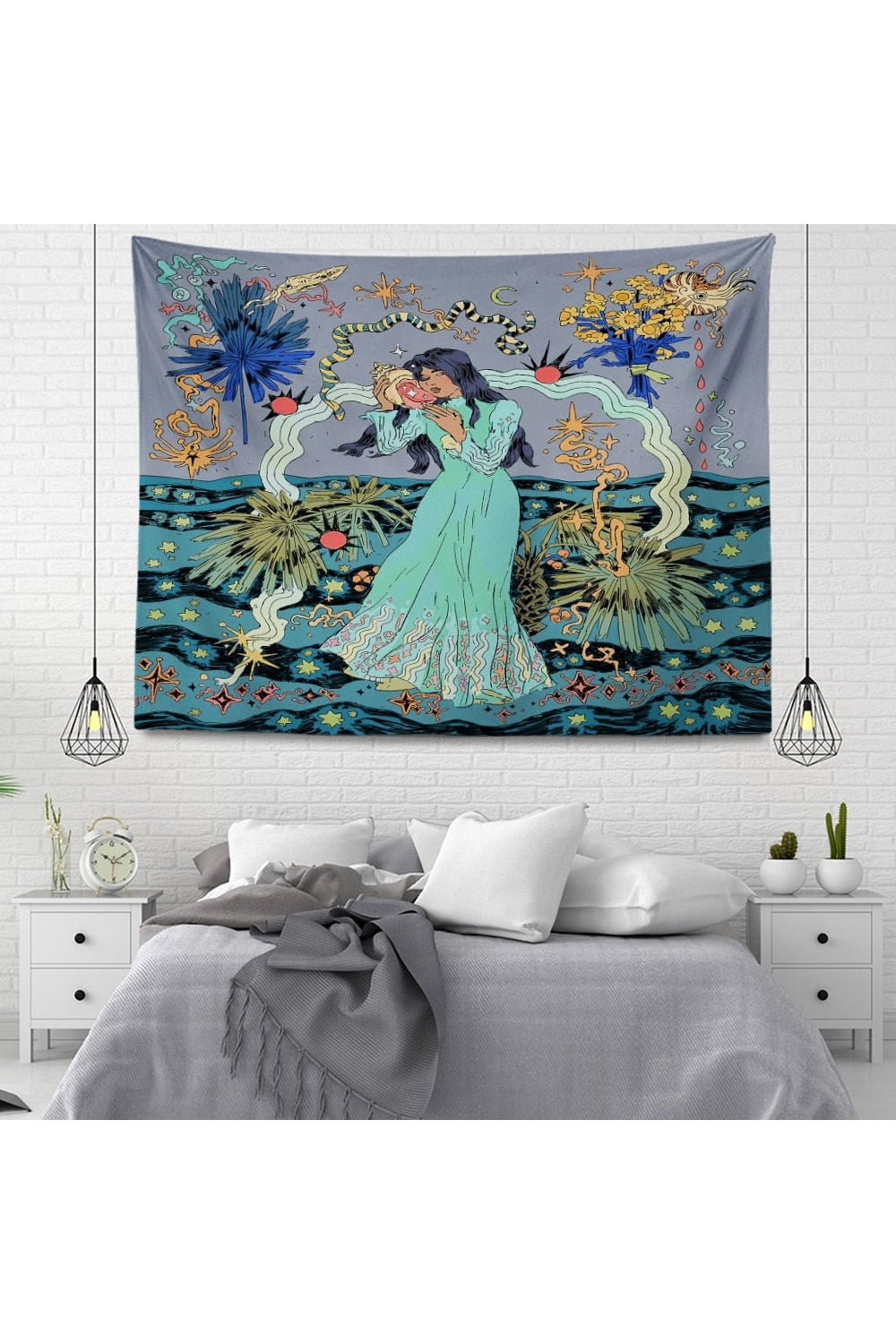 Lisslune | inspired velvet mandala wall tapestry
