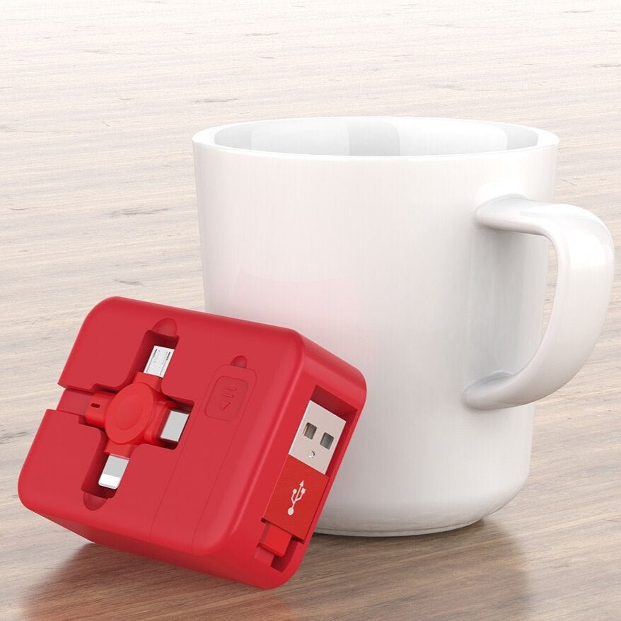 Lisslune | 3 in 1 USB charging cable roll Type-C Lighting Micro USB