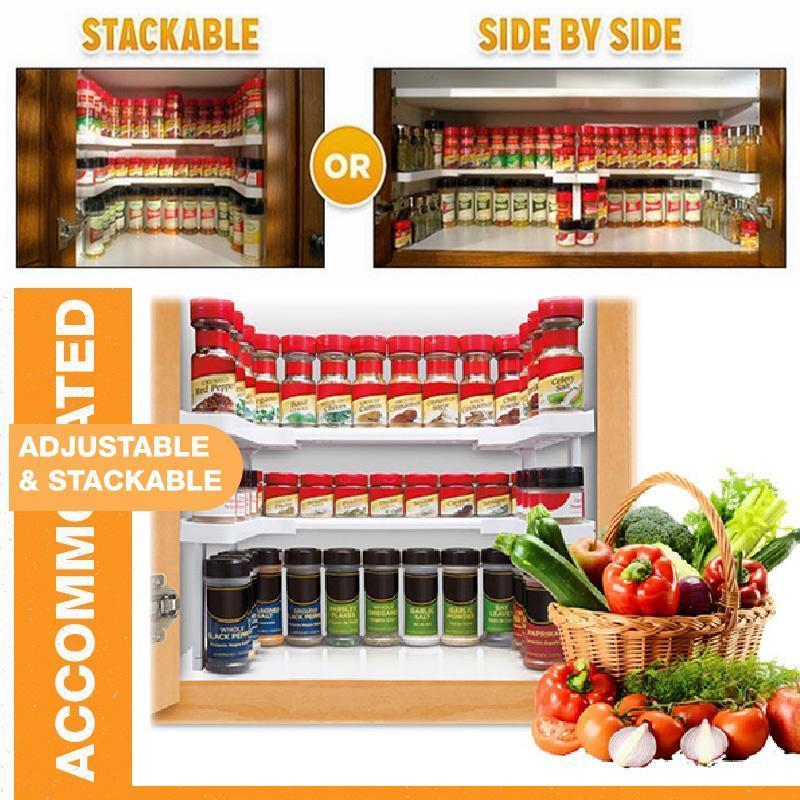 Lisslune | Adjustable spice rack for the cabinet
