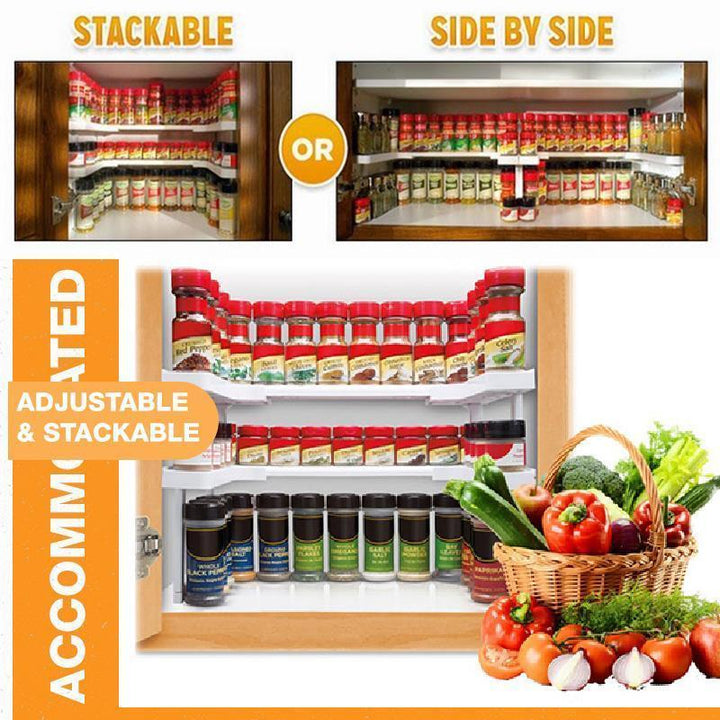 Lisslune | Adjustable spice rack for the cabinet