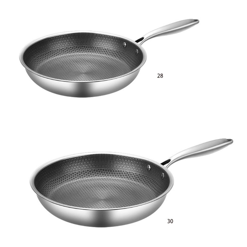 Lisslune | RustproofChef | Scratch-resistant Frying Pan with Honeycomb Structure
