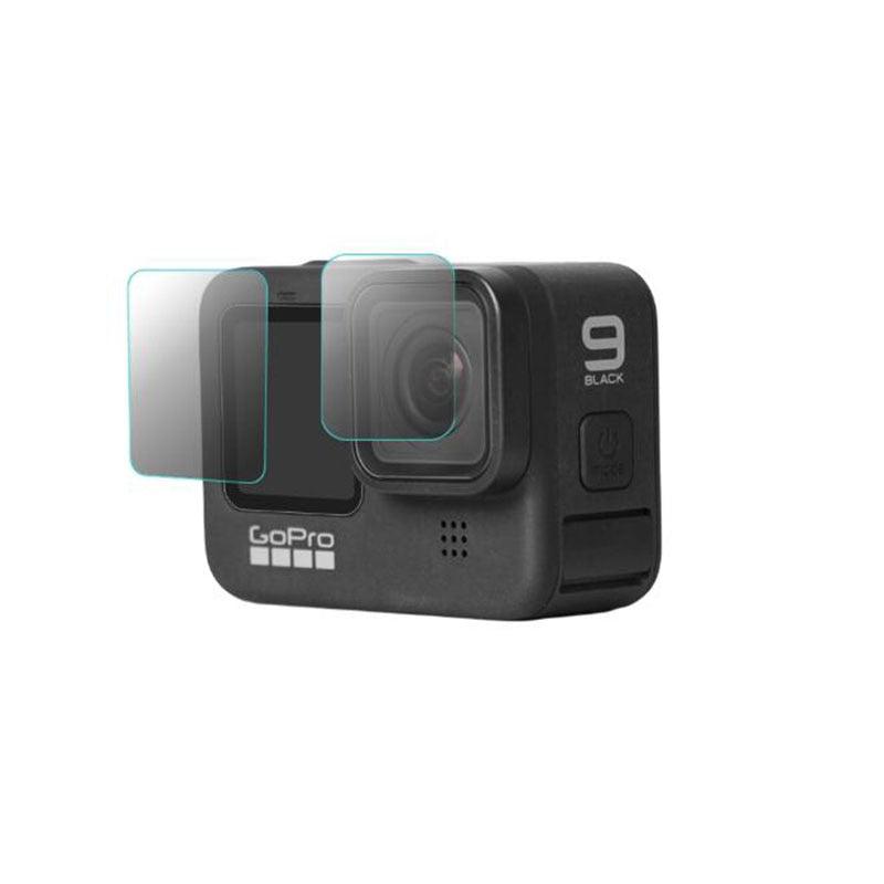 Lisslune | GoPro Hero 9 Black Ultimate Lens and Screen Protection Kit with triple hardened glass screen protectors