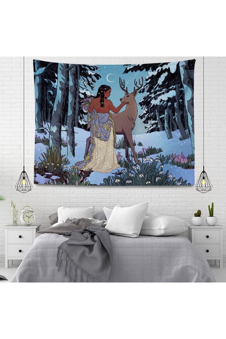 Lisslune | inspired velvet mandala wall tapestry