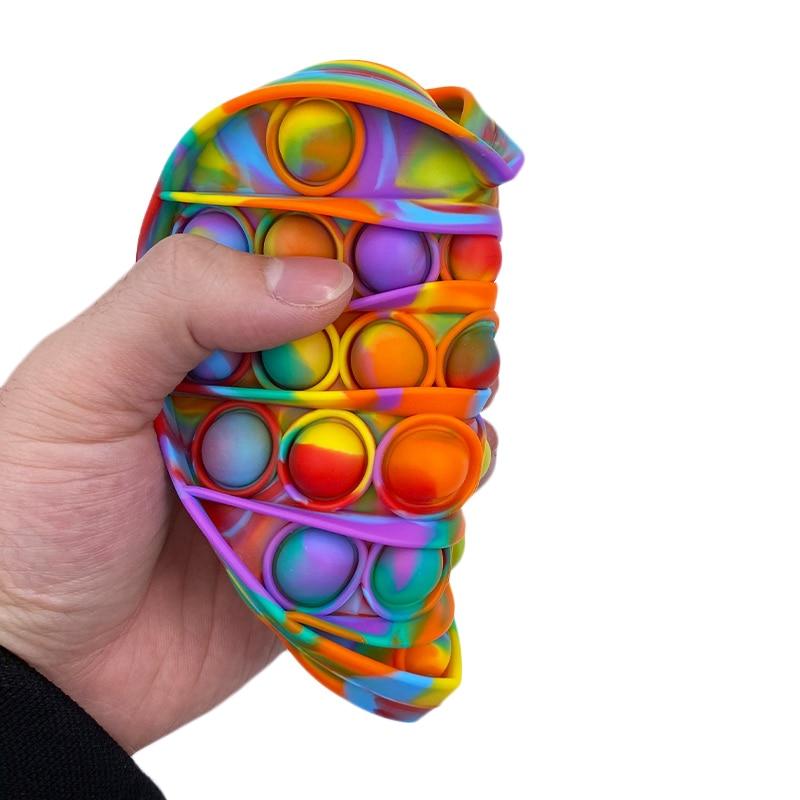Lisslune | Plop It Rainbow Pop Up Fidget Game Finger Game