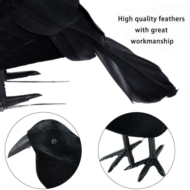 Lisslune | Black Crow Halloween Home Decor