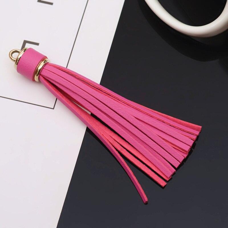 Lisslune | Vibrant 5-piece Synthetic Leather Tassel Fringe Set for Creative Jewelry and Craft Projects