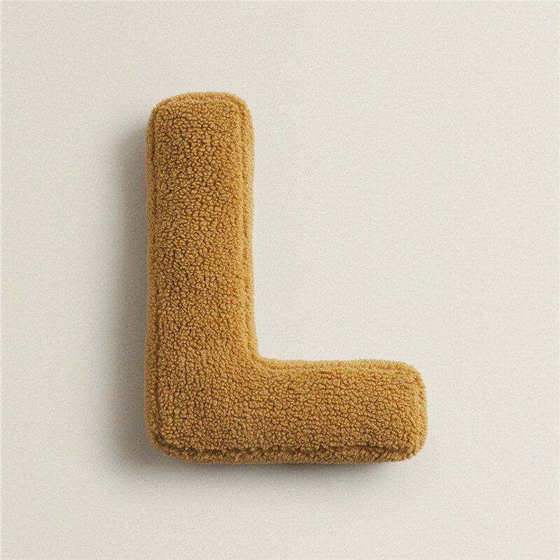 Lisslune | PlushLetter Pillow - Soft Letter Pillow for Bedroom and Children's Room