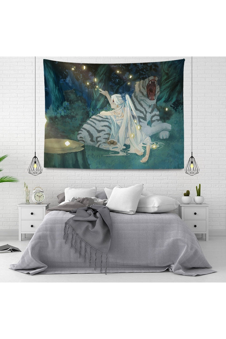 Lisslune | inspired velvet mandala wall tapestry