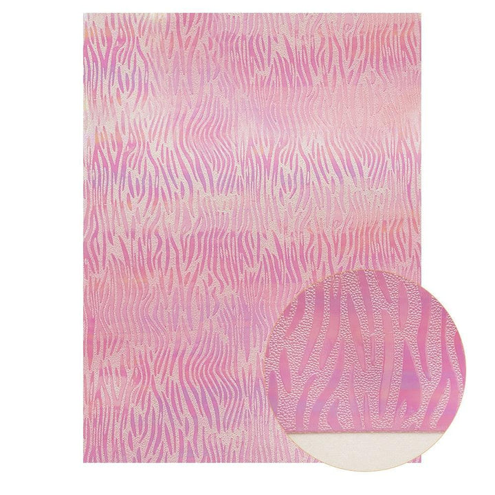 Lisslune | Glamorous Pink Glitter Snake Skin Leather Crafting Kit - Luxury Craft Set