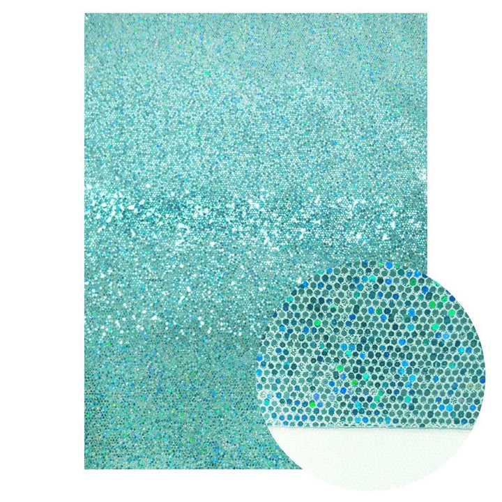 Lisslune | Irisdente Blue Snake Glossy Fabric for Creative Crafting