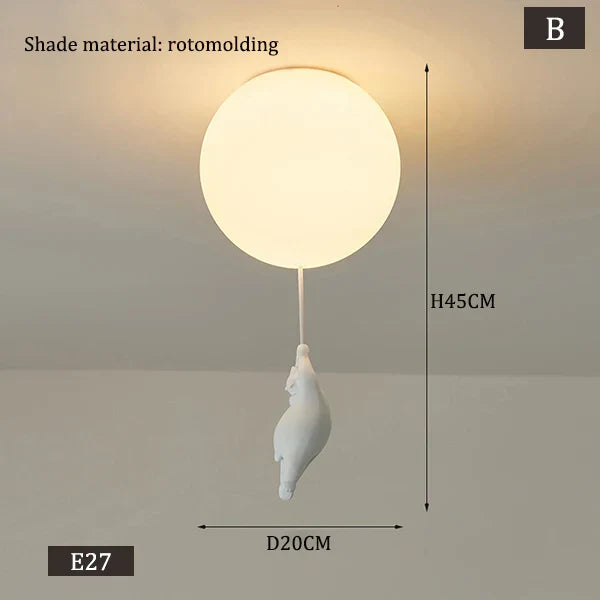 Lisslune | Hanging Bears Balloons Lamp