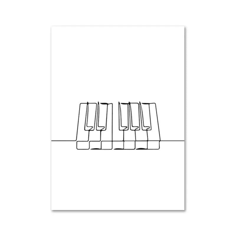 Lisslune | Line Canvas Poster