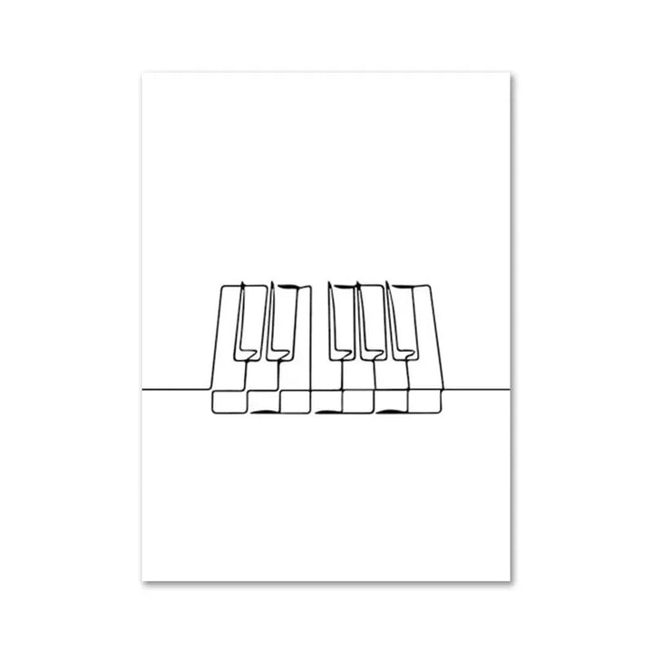 Lisslune | Line Canvas Poster