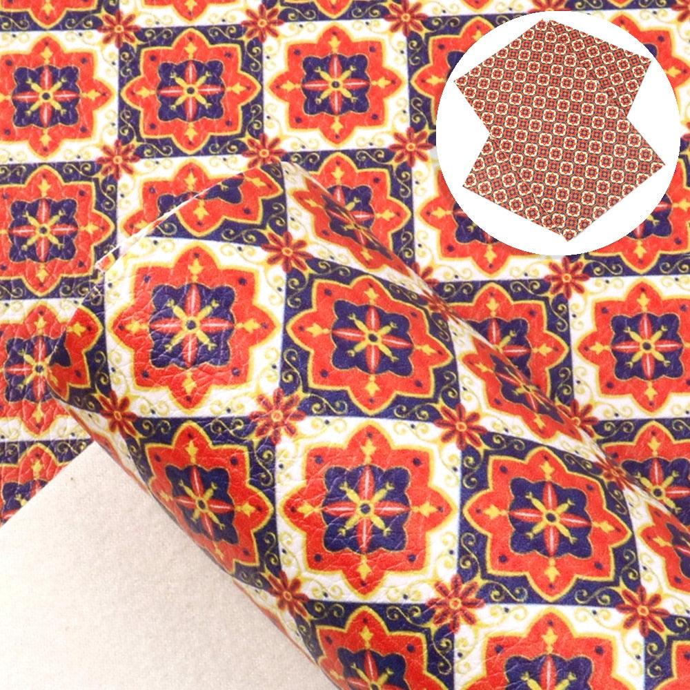 Lisslune | Stylish Geometric Synthetic Leather Creative Sheets for Innovative DIY Creations