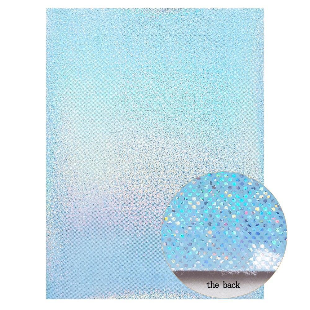 Lisslune | Shiny Ocean Blue Glitter Fabric: Unleash your creative glamour