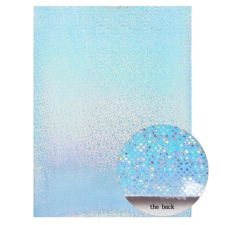 Lisslune | Shiny Ocean Blue Glitter Fabric: Unleash your creative glamour