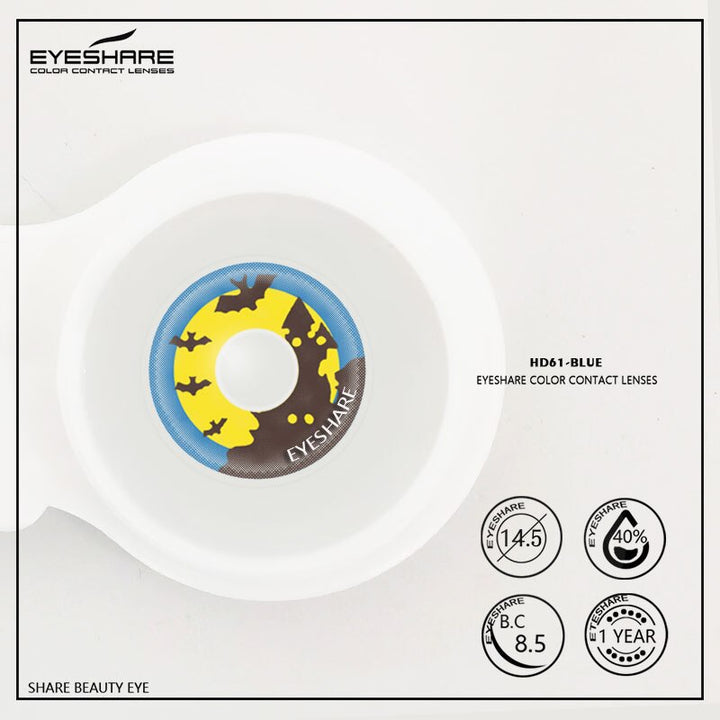 Rynx Cosplay HD61 Blue 14.5mm 1 Pair | 1 Year