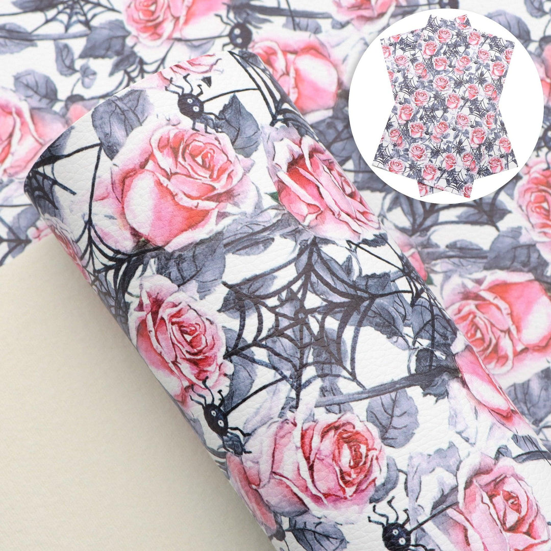 Lisslune | Christmas Blossom Synthetic Leather Craft Sheets - Create Your Holiday Magic!
