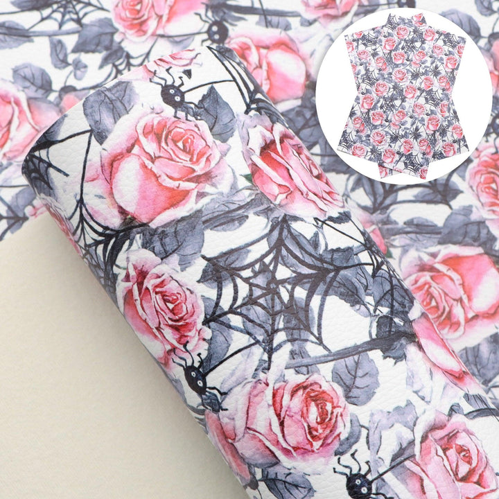 Lisslune | Christmas Blossom Synthetic Leather Craft Sheets - Create Your Holiday Magic!
