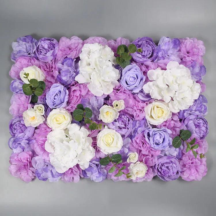 Lisslune | Elegant Flower Wall Art Handmade with Cotton, Silk and Artificial Flowers