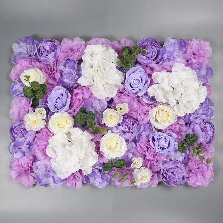 Lisslune | Elegant Flower Wall Art Handmade with Cotton, Silk and Artificial Flowers