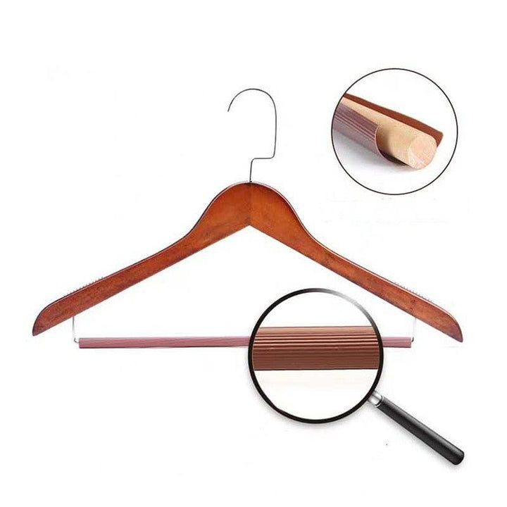 Lisslune | Rotating lotus wood hanger with non-slip swivel hook for ultimate closet organization