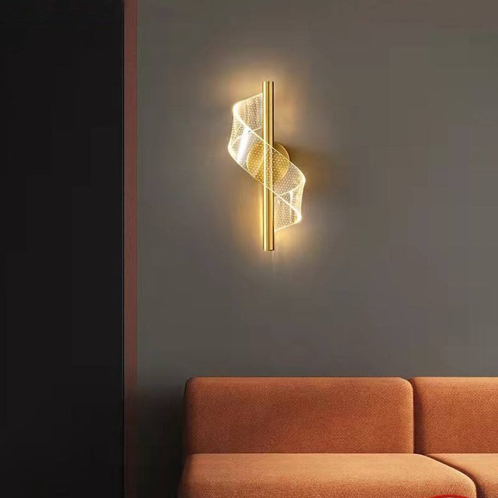 Lisslune | Luxury Glass Wall Lamp with Candle Holder