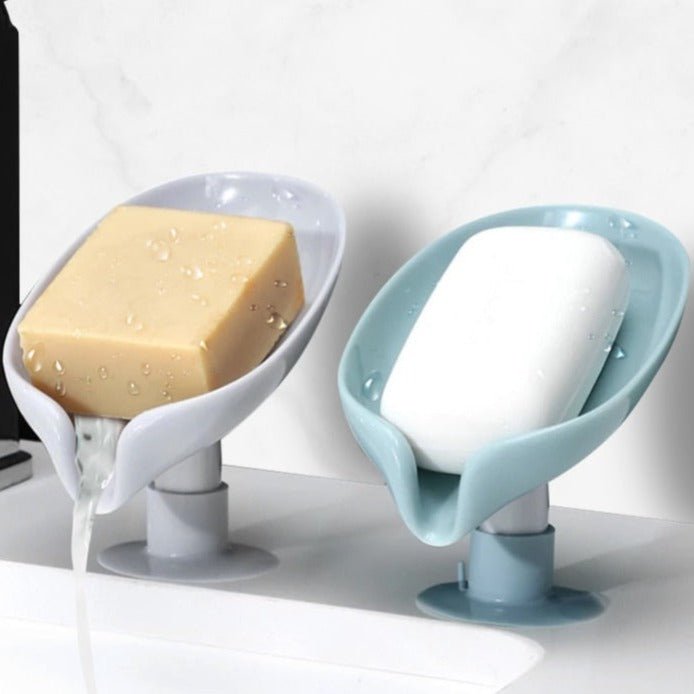 Lisslune | Soap dish with suction cup holder and drainage (Set of 2)