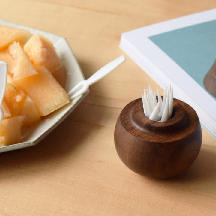 Lisslune | Wooden Pear Toothpick Holder