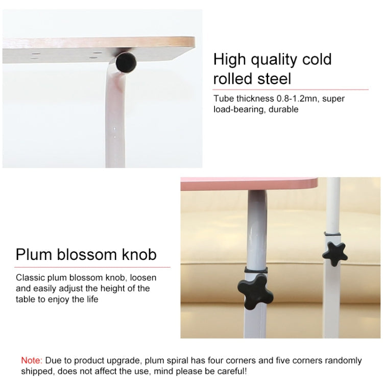 Lisslune | Wood Texture Portable Household Detachable Laptop Table Nightstand